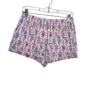 Roller Rabbit Shorts Women's Small Printed Lido Monkey Pull Pajama Beach